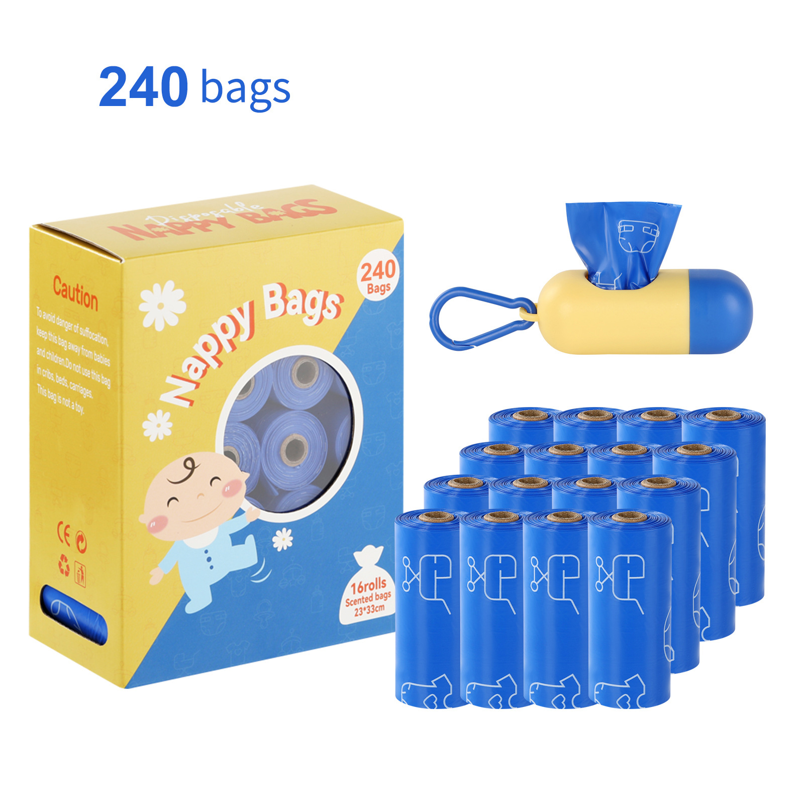 Poop Bag Dispenser - مجموعة موزع أكياس نفايات الحيوانات الأليفة،