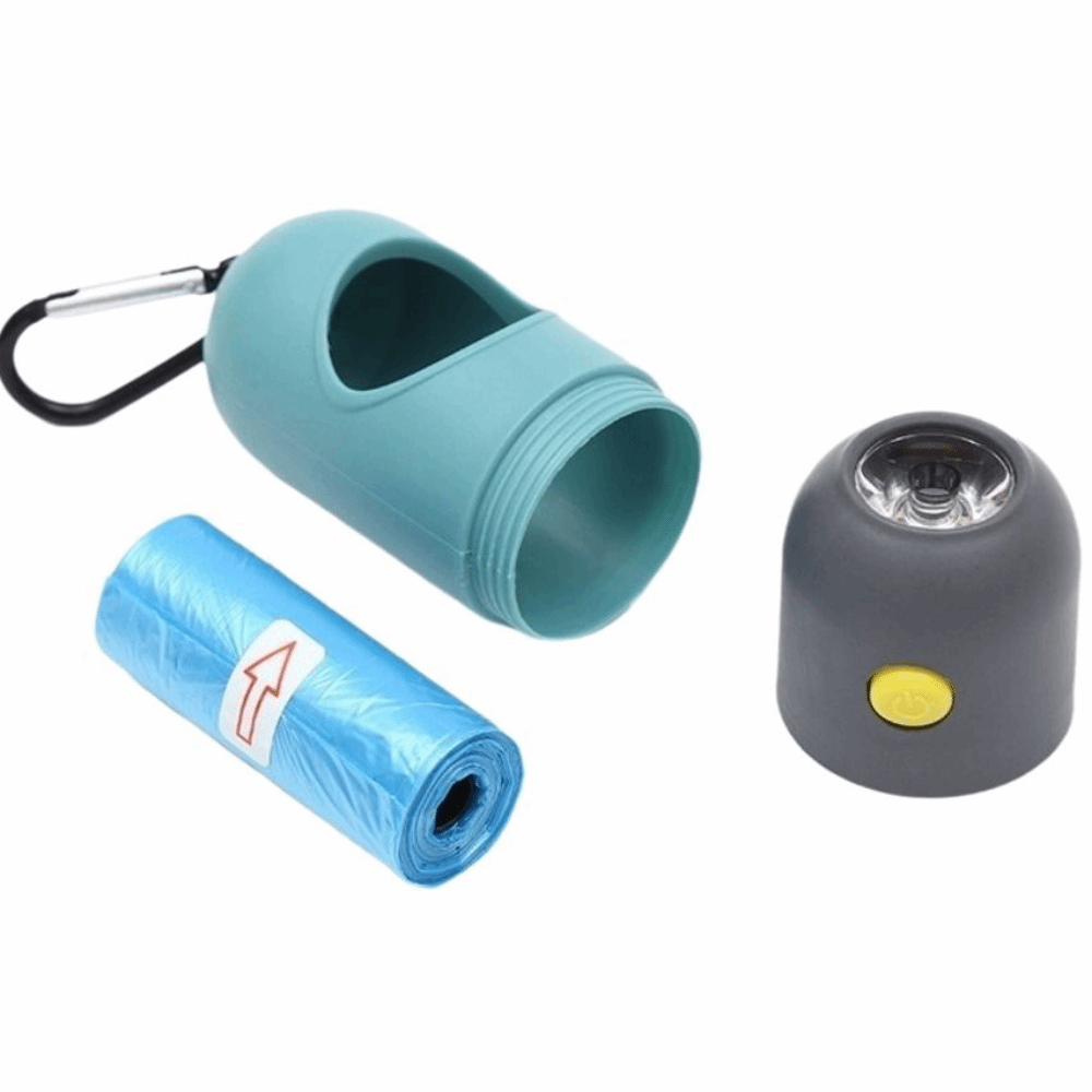 Poop Bag Dispenser - حلقة تسلق معدنية الكلب أنبوب حقيبة