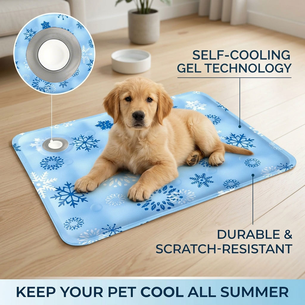 Pet Supplies Warehouse - حصيرة صيفية للحيوانات الأليفة، حصيرة تبريد
