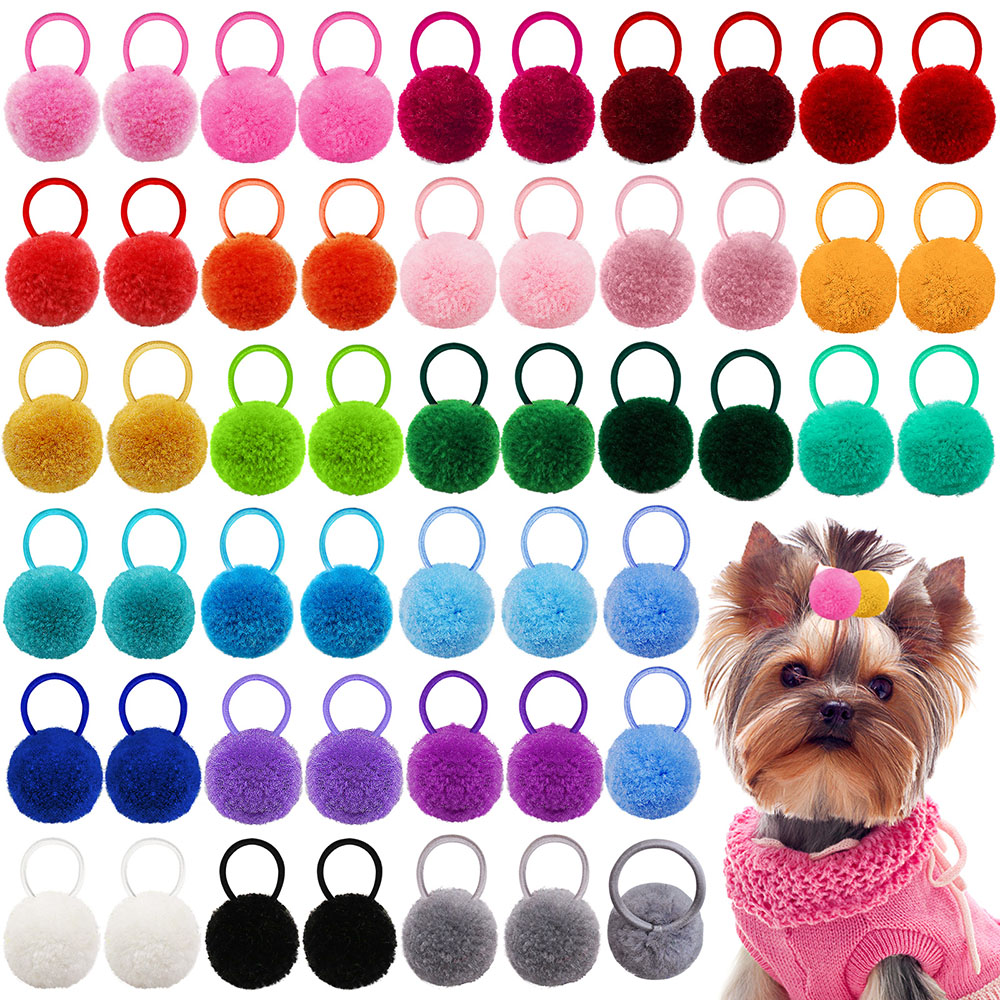 Pet Supplies Pet Shop - 10 قطعة اكسسوارات الشعر المطاط الكلب