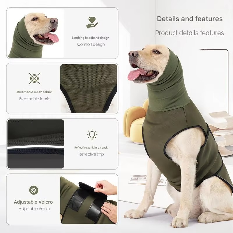 سترة تهدئة للكلاب والقطط من ال - مراجعة Dog Anxiety Vest وسعره