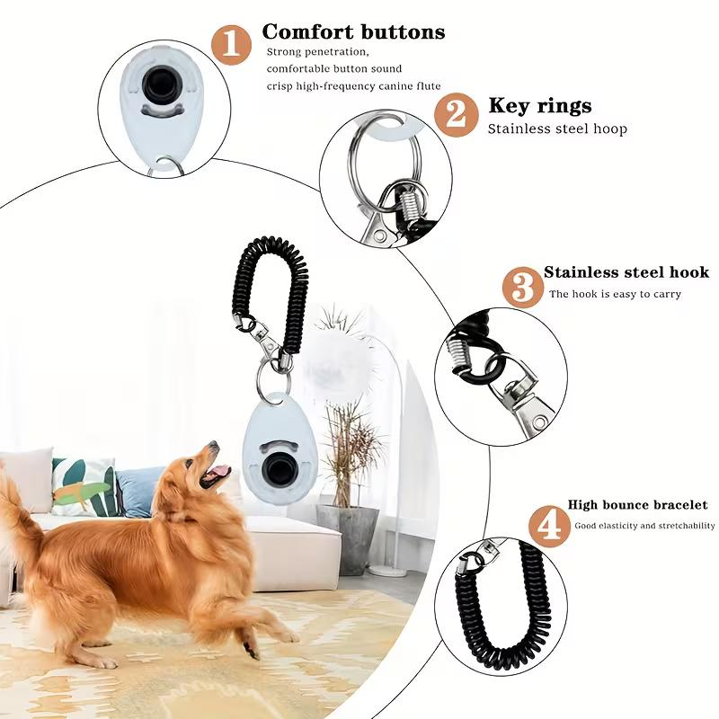 جهاز تدريب الكلاب 2 في 1 مع زر - مراجعة Training Clicker Dog وسعره