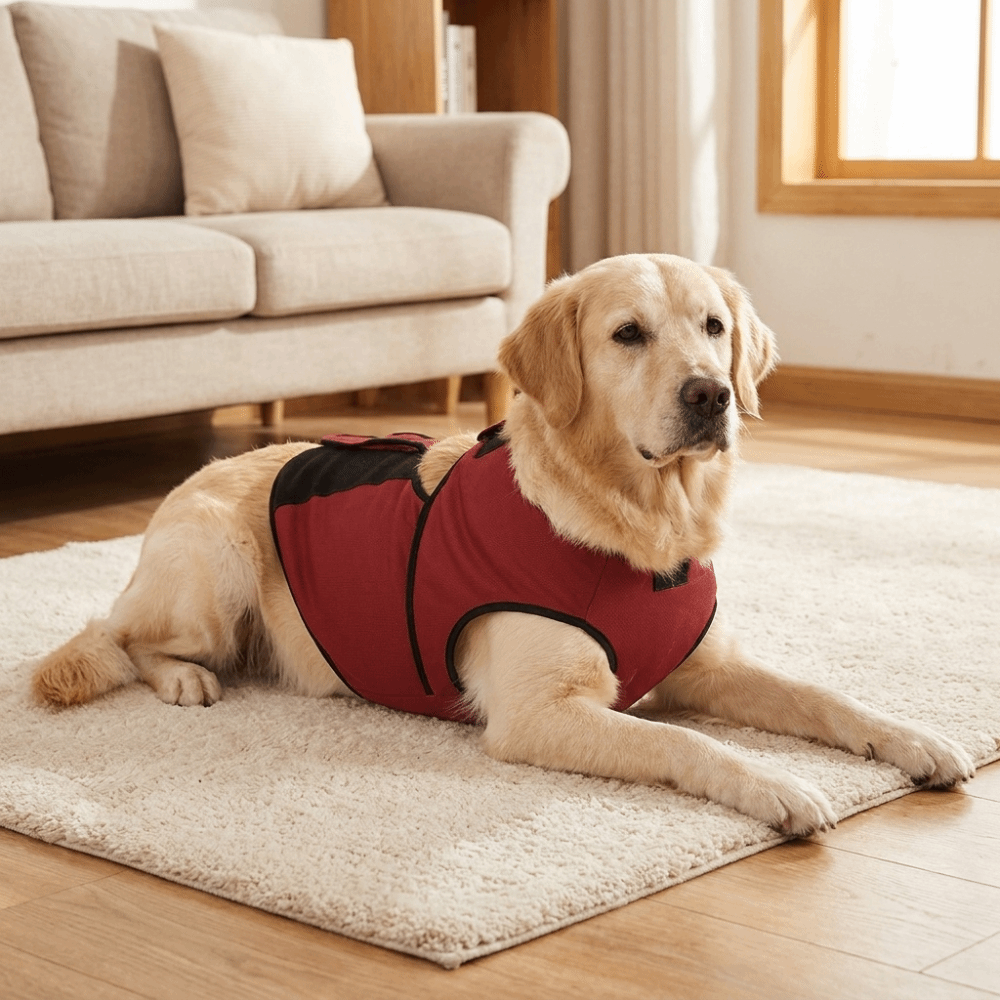 سترة تهدئة عملية للكلاب قابلة  - مراجعة Dog Anxiety Vest وسعره