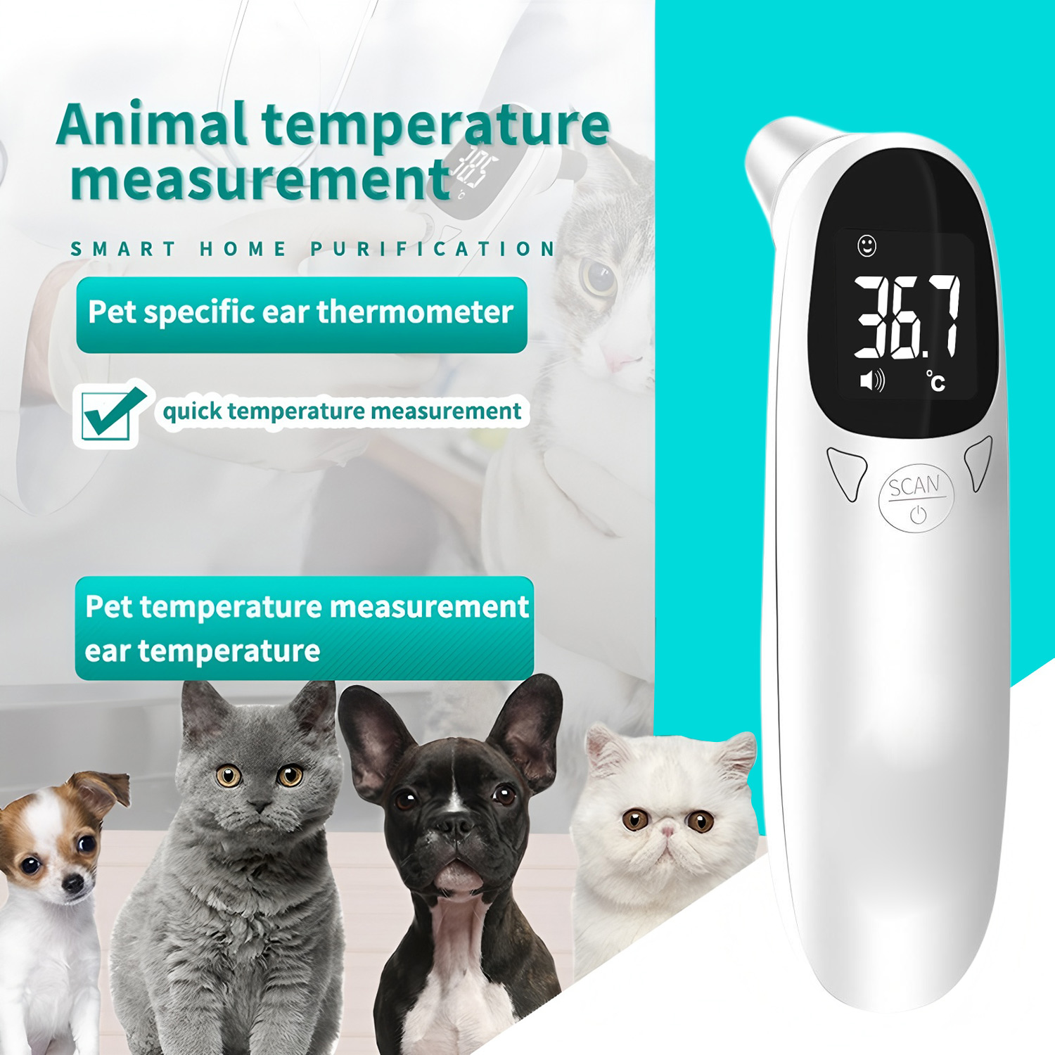 ميزان حرارة رقمي للأذن للحيوان - مراجعة Pet Supplies Warehouse وسعره
