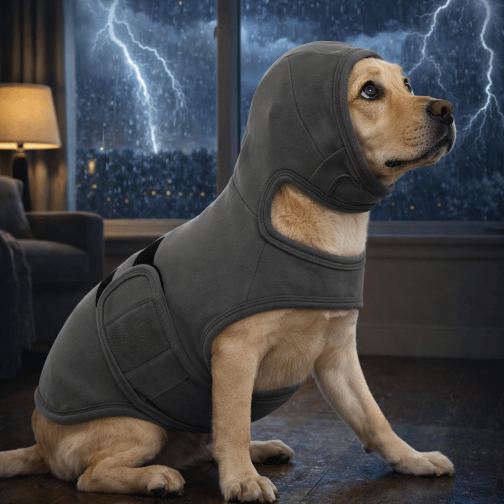 سترة مرنة مضادة للقلق للكلاب م - مراجعة Dog Anxiety Vest وسعره
