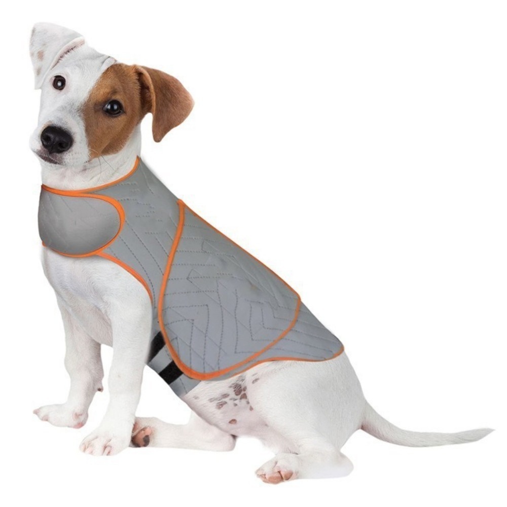 سترة للكلاب مرنة وعاكسة للضوء، - مراجعة Dog Anxiety Vest وسعره