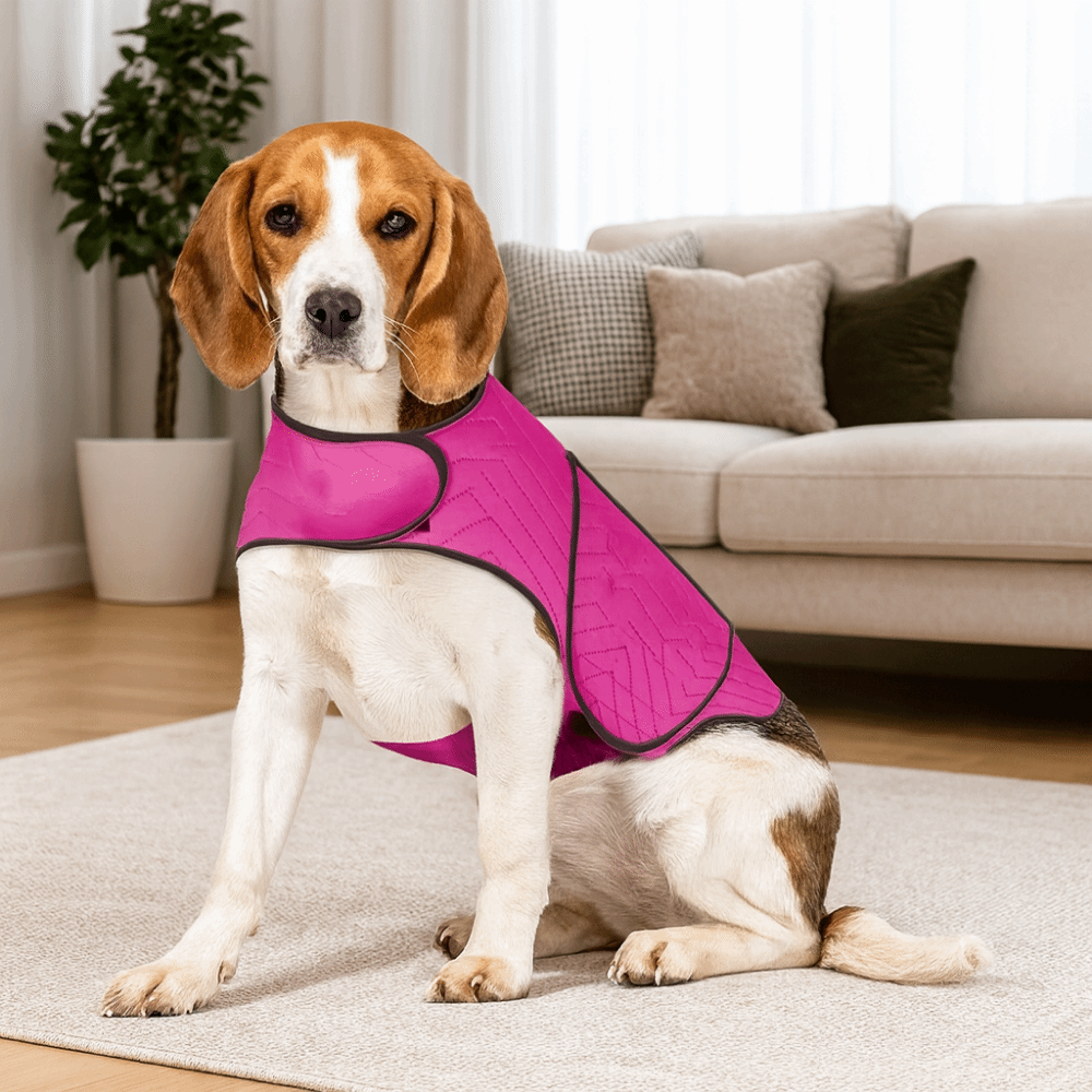 سترة للكلاب مرنة وعاكسة للضوء، - مراجعة Dog Anxiety Vest وسعره