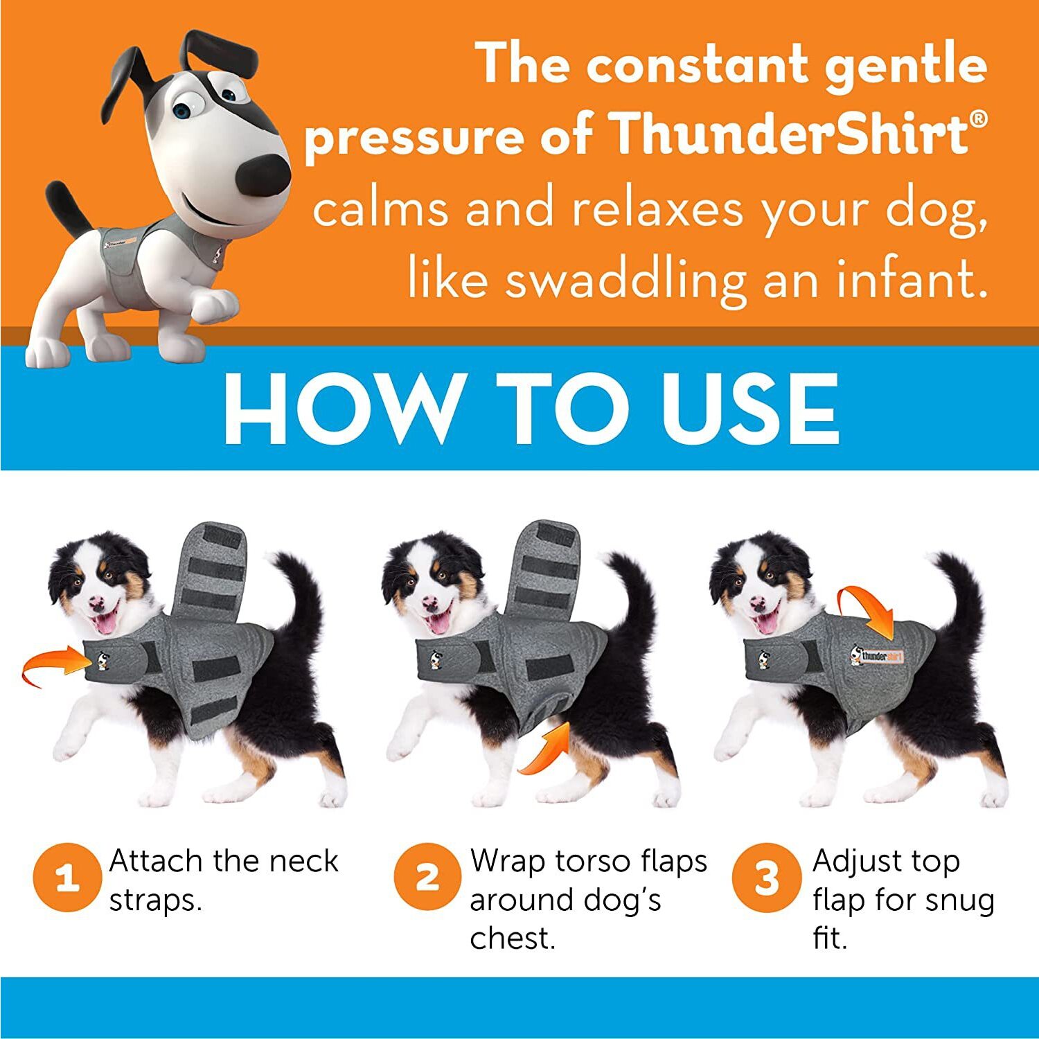 سترة تخفيف القلق للكلاب، ملابس - مراجعة Dog Anxiety Vest وسعره